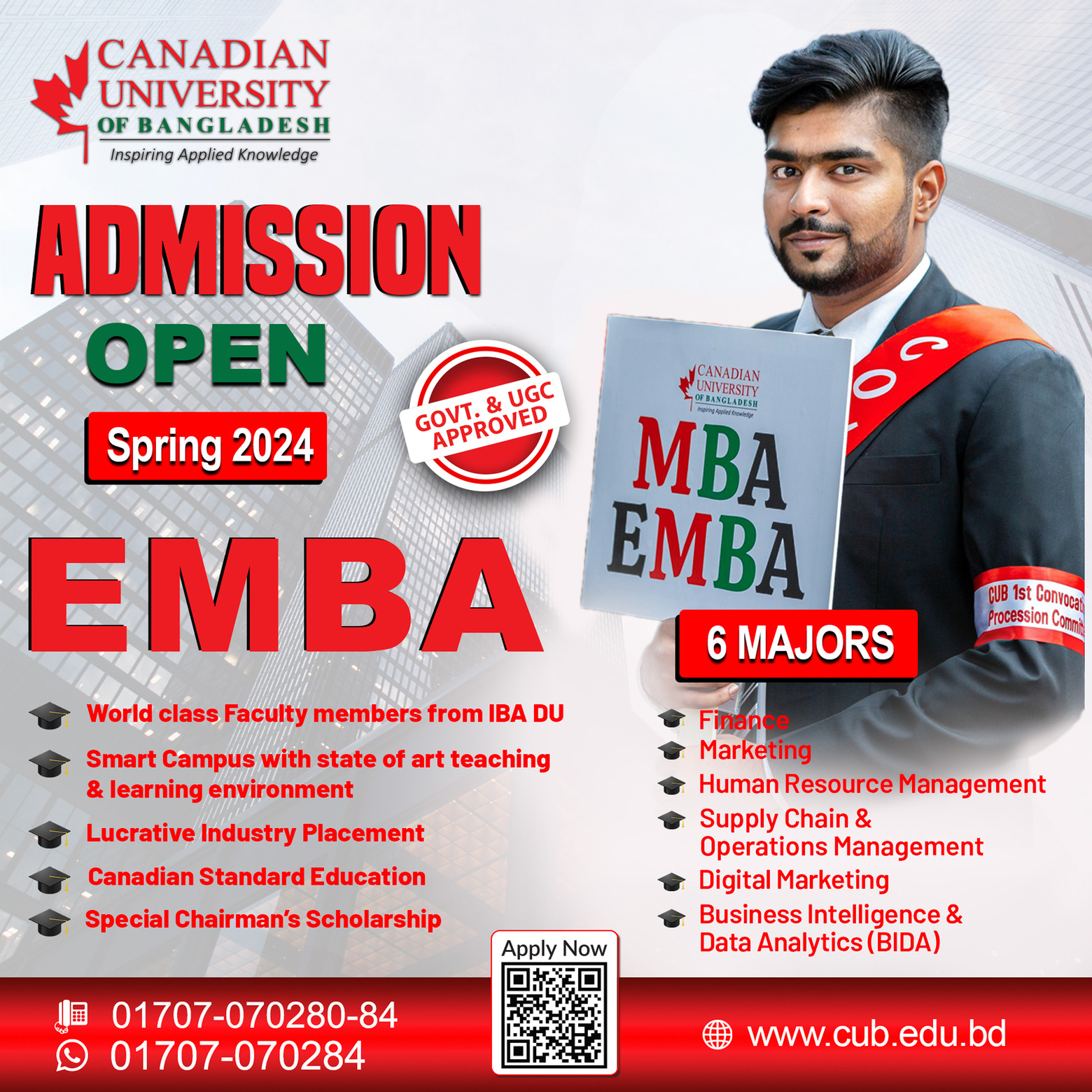 EMBA Admission - CUB | Leading Private University