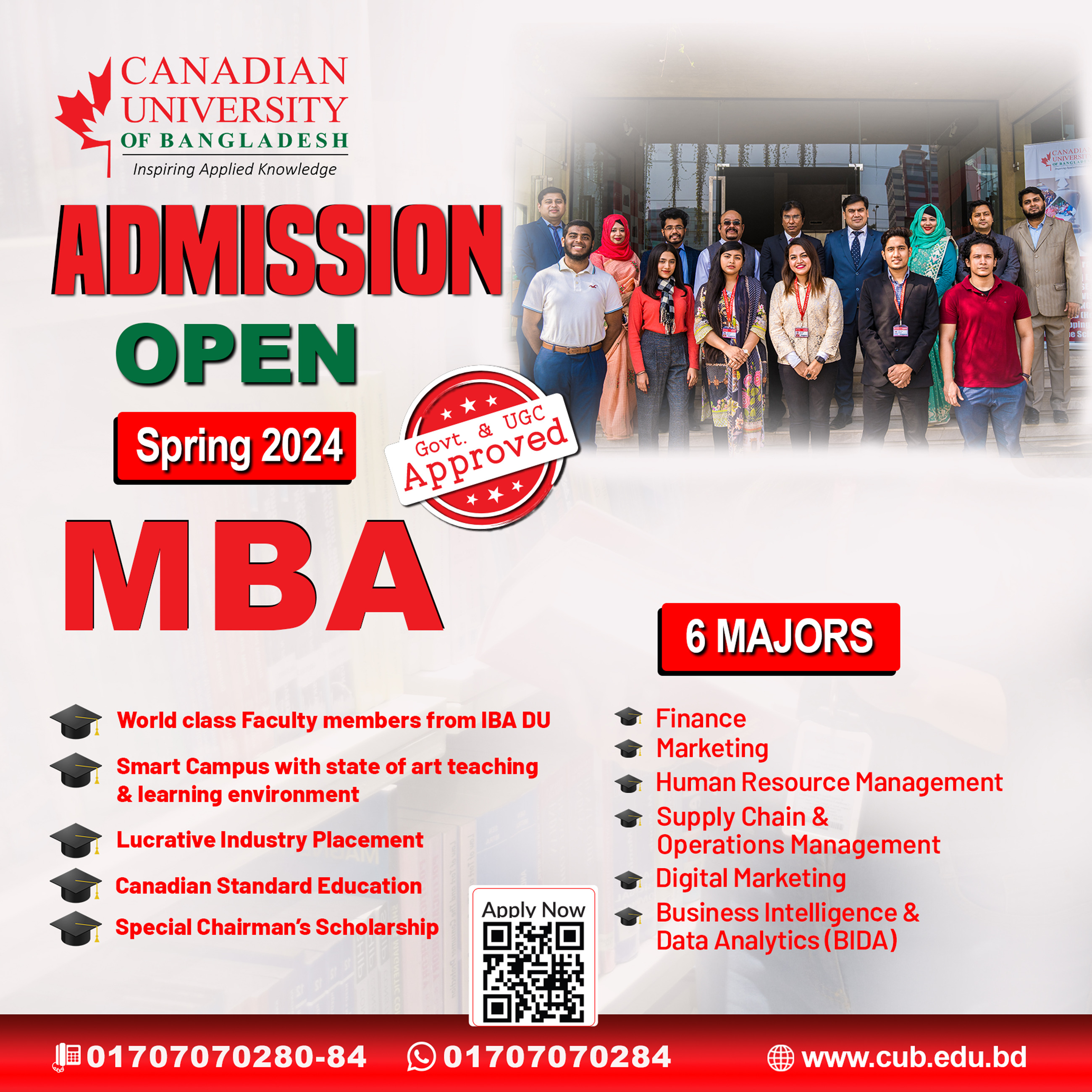 MBA Admission - CUB | Leading Private University