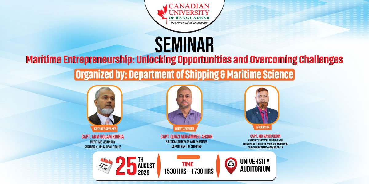 Maritime Entrepreneurship Seminar: Opportunities & Challenges Ahead